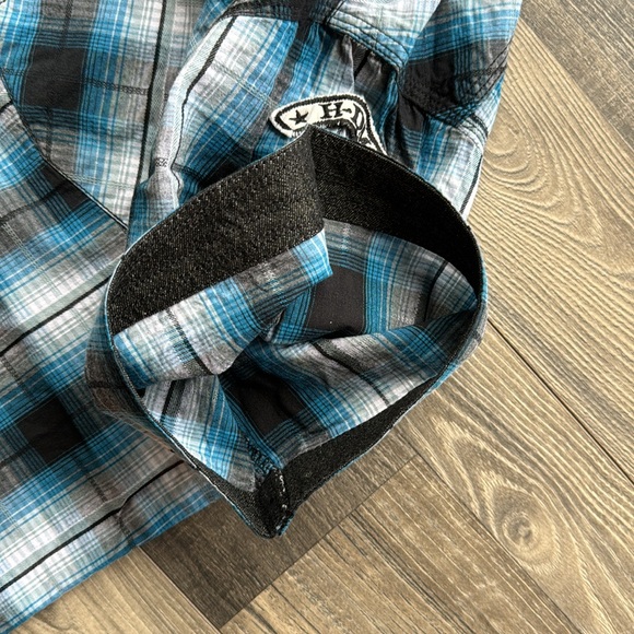 Harley Davidson men’s short sleeve snap front shirt Size extra large slim fit - Picture 7 of 9
